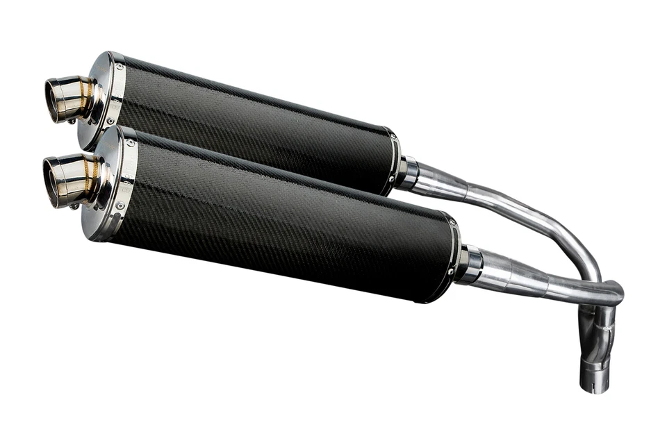 Kit silenciador escape carbono ovalado 18" deslizable Honda CB900F 919 2001-2009 Foto 3 de 4