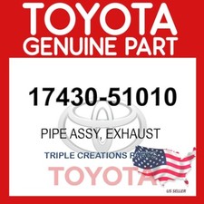 Genuine Toyota 17430-51010 Pipe Assy Exhaust Tail 1743051010 OEM