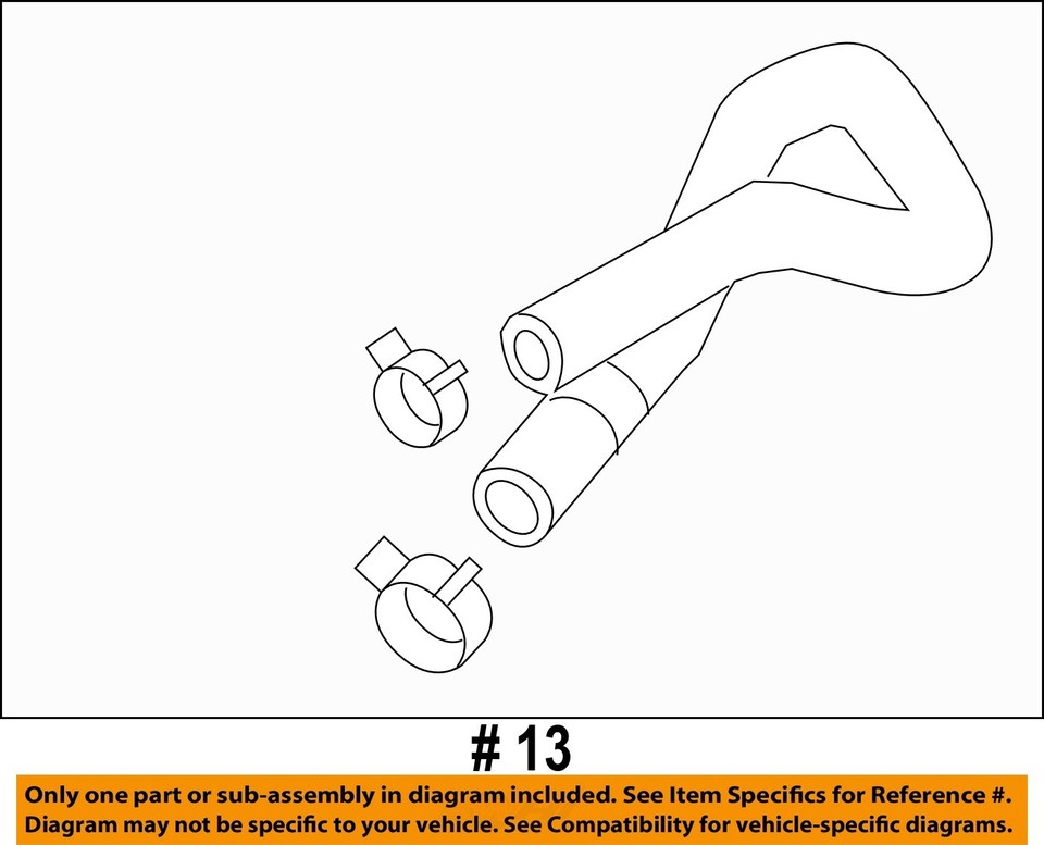 KIA OEM 1618 Sorento 2.4LL4 Transmission Oil CoolerWater hose
