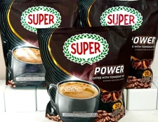 Super Power 6-In-1  Instant Coffee with TA Ginseng 20 Sticks x 18g ( Pack of 3 )