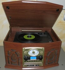 Stereo Giradischi Vinili Radio Mp3 Usb Vintage pari al nuovo LEGGERE DESCRIZIONE