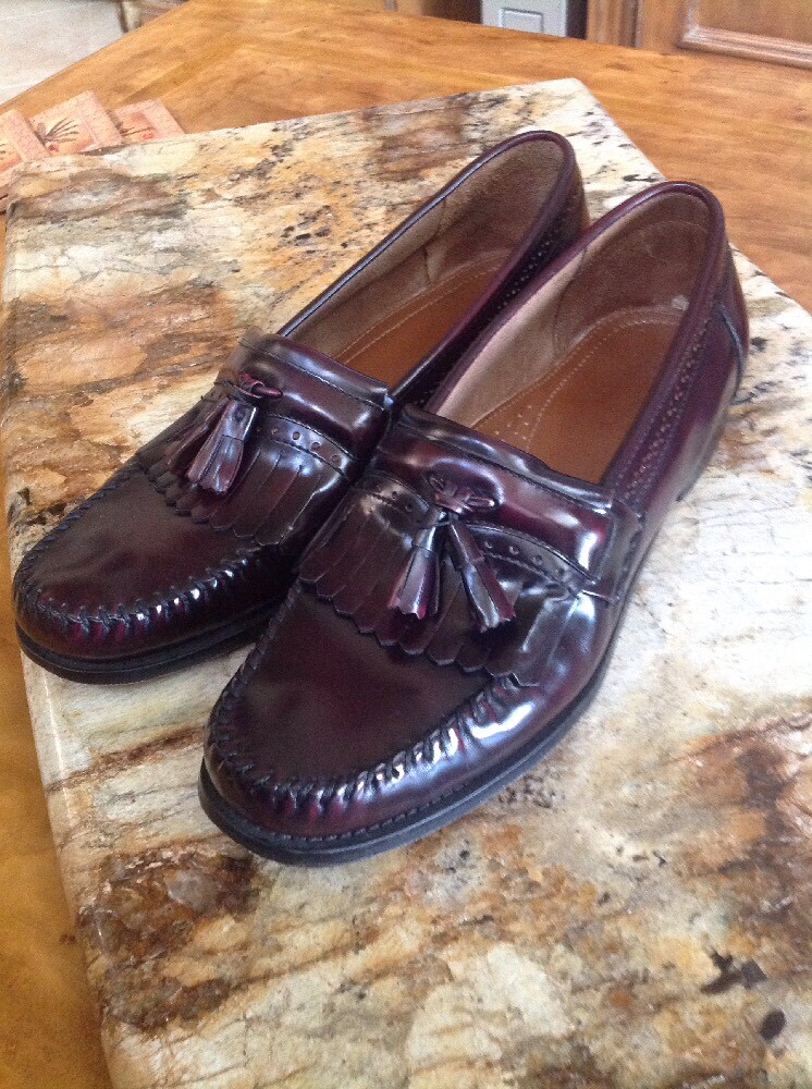 G.H. Bass & Co. Jeremy Hard Leather Moc Tassel Kiltie Loafer Men's US ...
