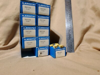 500 OHM x 5 trimmer Potentiometers, 1box Clarostat USA 364y500