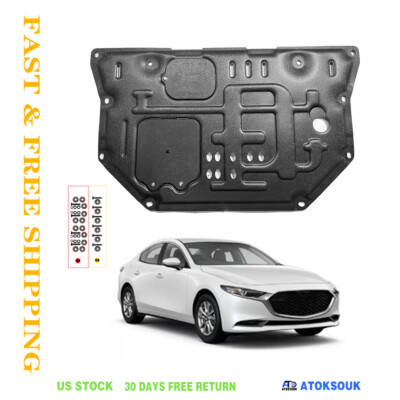 Thick Engine Splash Shield For Mazda mazda3 2019-2024 Front Engine Guard Hard
