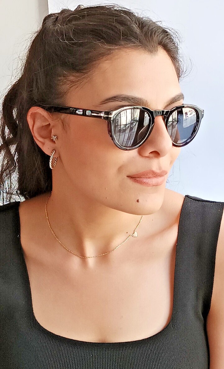 MORLIN BRON 1272 48-25 C04 SUNGLASSES, eyewear, round glasses  