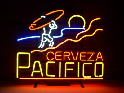 Cerveza Pacifico Neon Beer Signs For Home Bar Pub Club Man Cave Room Wall Decor