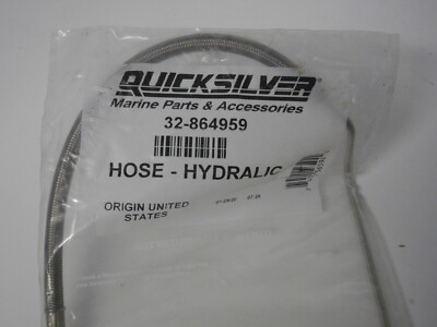 Mercury MerCruiser Quicksilver 32-864959 tilt trim ram hydraulic hose OEM
