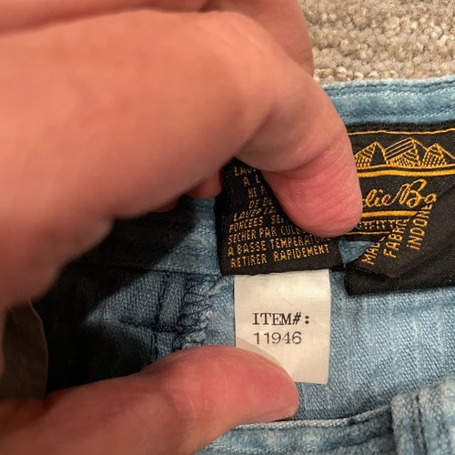 Pantalones vintage Eddie Bauer para mujer 6 azul pana cintura alta años 90 plisados Gorpcore - Imagen 19 de 20