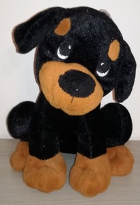 peluche cane nero