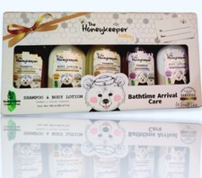 The Honeykeeper Elegant GiftSet Baby Organic Shampoo Locion Estuche 5pck