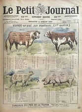 Petit Journal 1920 No. 1542 Price Charts Of Meat - The Kaiser Lodgings