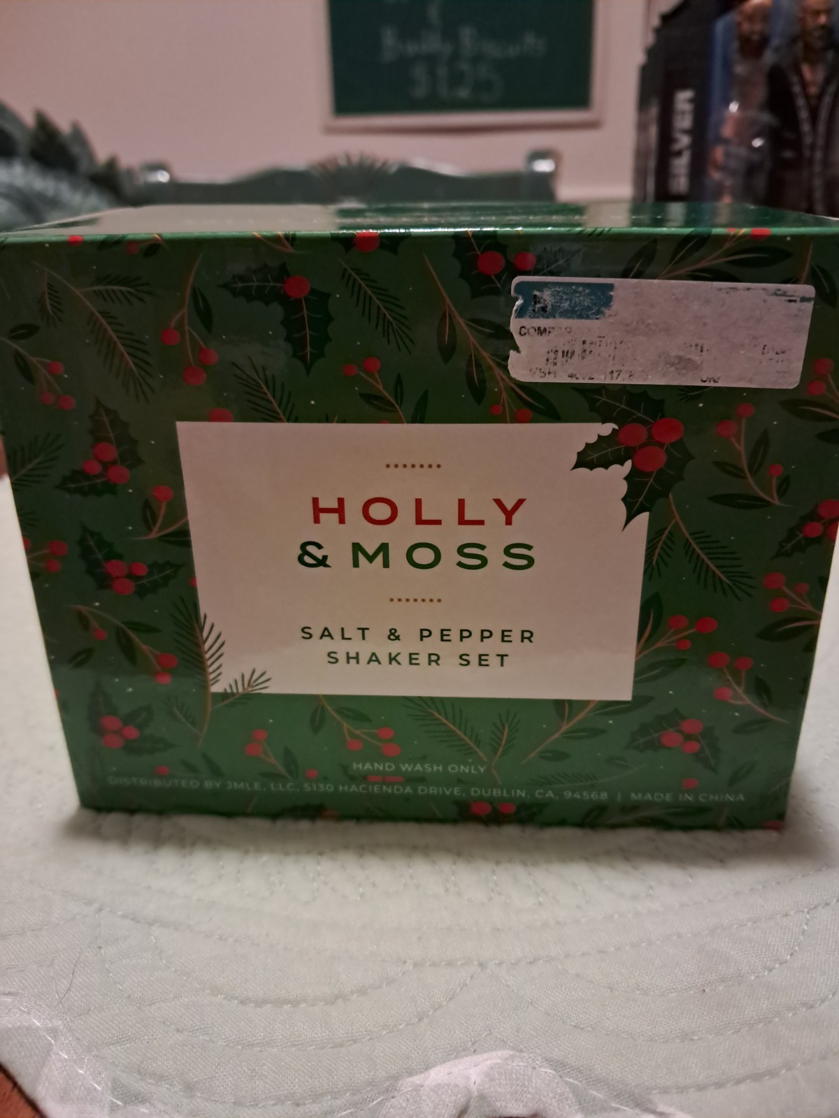 Christmas West Highland Terrier "Westie" Salt And Pepper Shakers-NEW-Super Cute