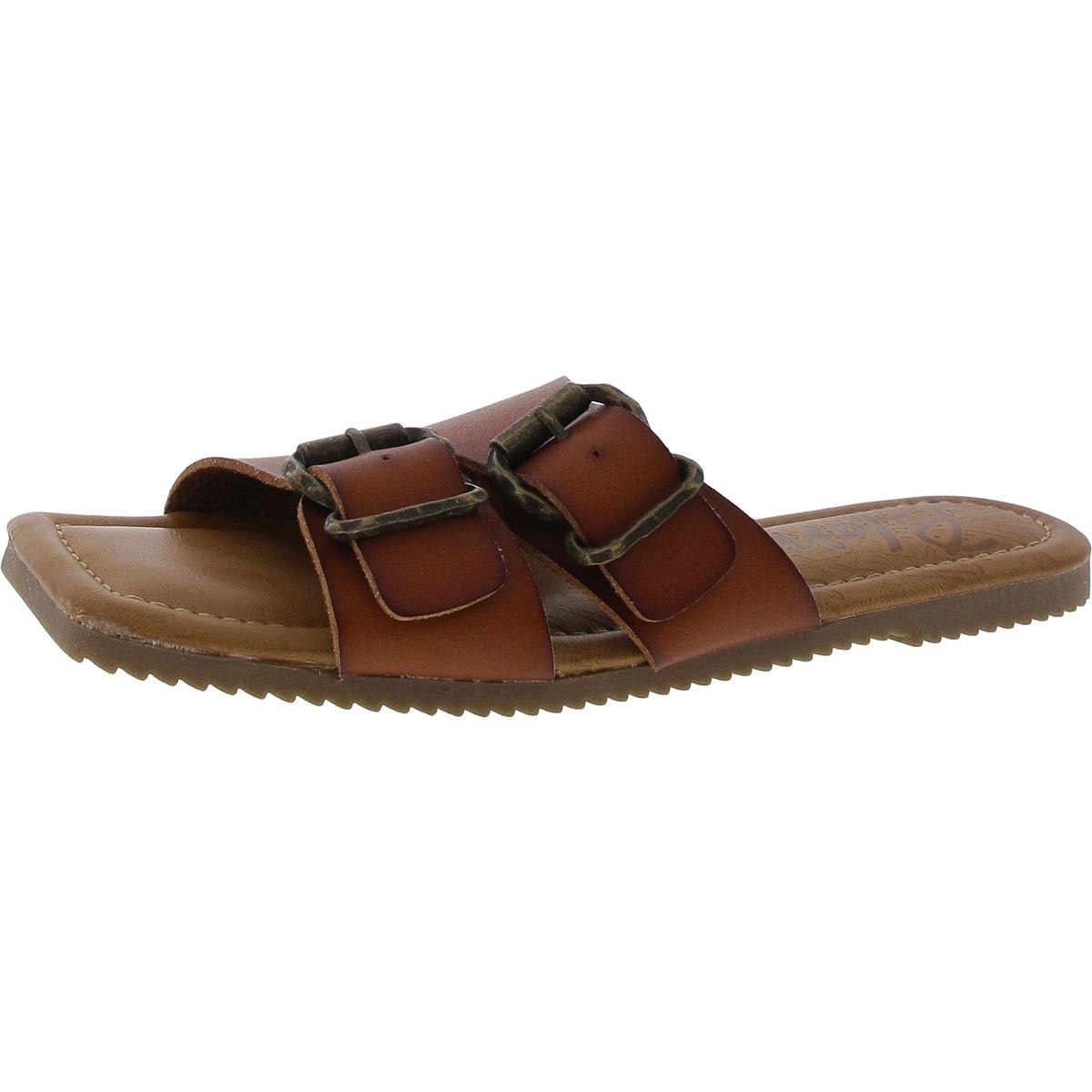 Женские коричневые кожаные босоножки-горки Blowfish с пряжкой 7 Medium BM BHFO 9025 4190₽