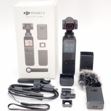 Used working good DJI Pocket 2 Creator Combo 4K 3 Axis Gimbal Camera READ