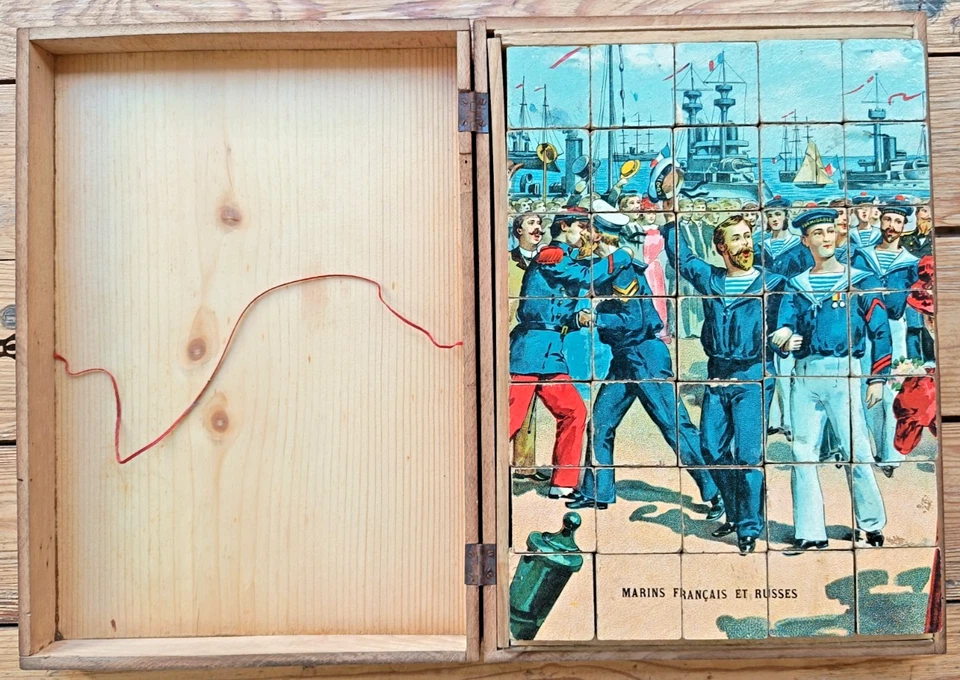 c. 1910 - GRAND JEU DE CUBES ANCIEN JJF - Puzzle jouet 1900 - Photo 3/4