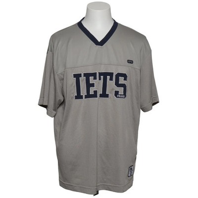 Iets Frans, Basketball Hemd, Größe: M, Grau/Blau, Polyester, Print, Mesh #2w1