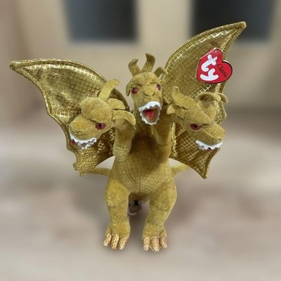 King Ghidorah Ty Classic Thai Plush Toy Gold Tsubasa SFX Cute #d165c8