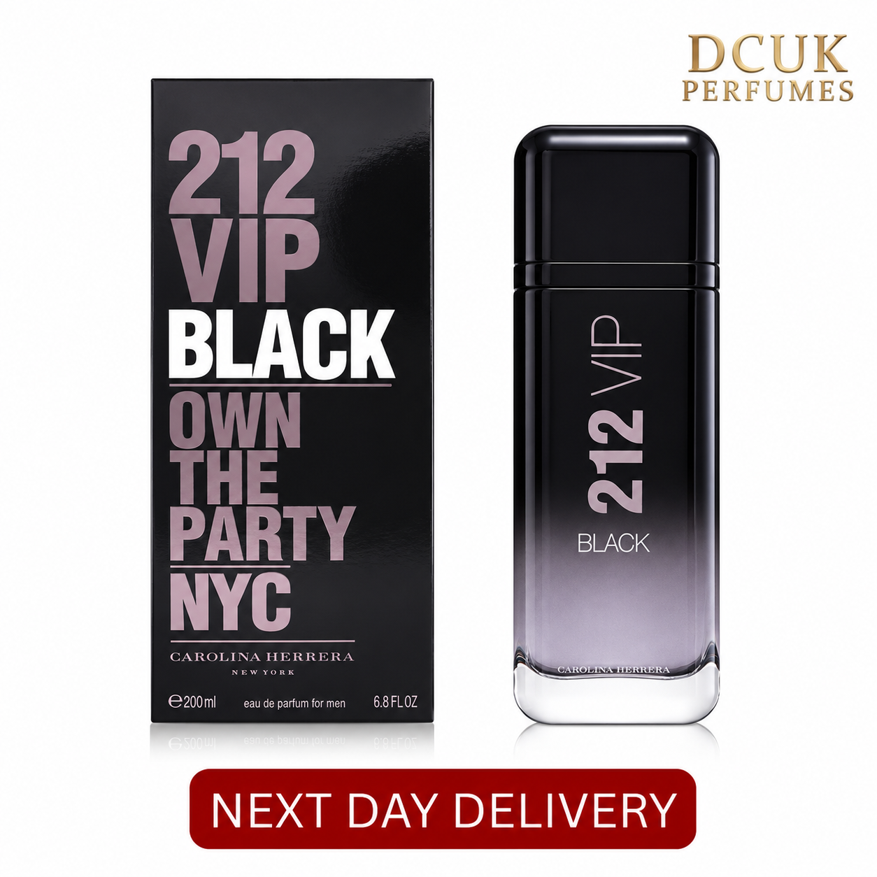 Carolina Herrera 212 VIP Black Eau de Parfum 200ml Spray New & Sealed - Image 2
