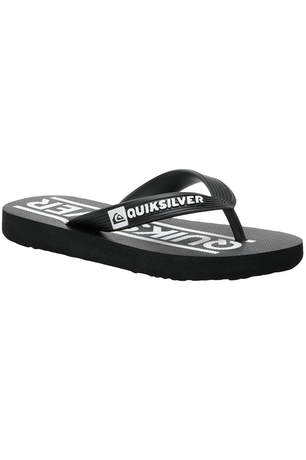 Chanclas de piscina para niños Quiksilver Java Wordmark negras 36