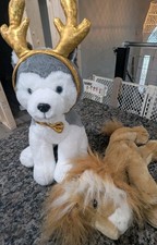 F.AO. Schwartz Sparklers Wear  Share Husky W/ Antlers  F.A.O Stuffed Lion