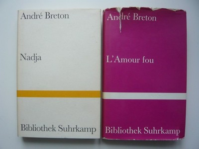 2  Bücher L' amour fou. + NADJA  Andrè Breton / Suhrkamp ; gebunden