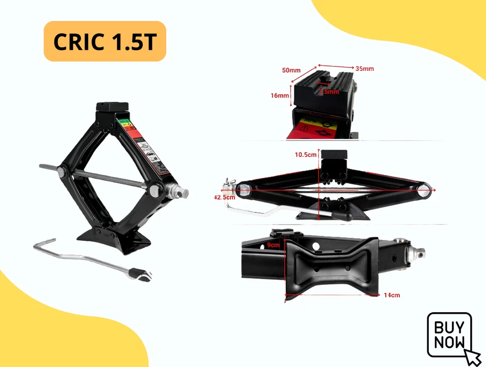 Ruotino di Scorta 17" per RENAULT CAPTUR 5 fori 125/80R17 con Cric 1,5T e Sacca - Immagine 2 di 4