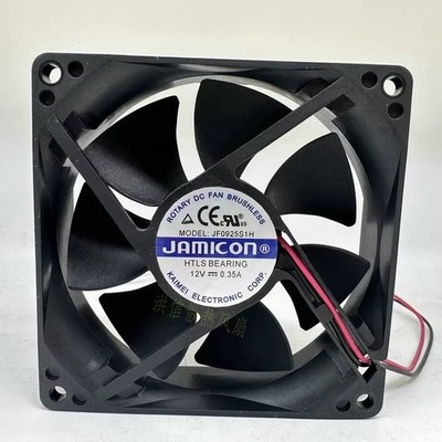 1 PCS JAMICON Fan JF0925H1S-R DC 12V 0.32A 9025 9CM 2 Wire cooling fan *uq