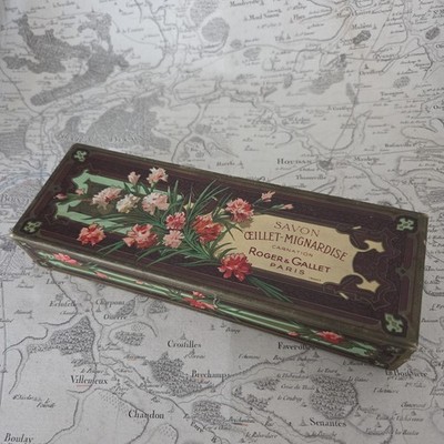 ROGER ET GALLET Alte Seifendose Œillet Mignardise Paris