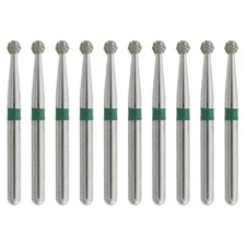 Dental Diamond Bur 856-016 Coarse Round End Taper Burs FG High Speed Burr TR