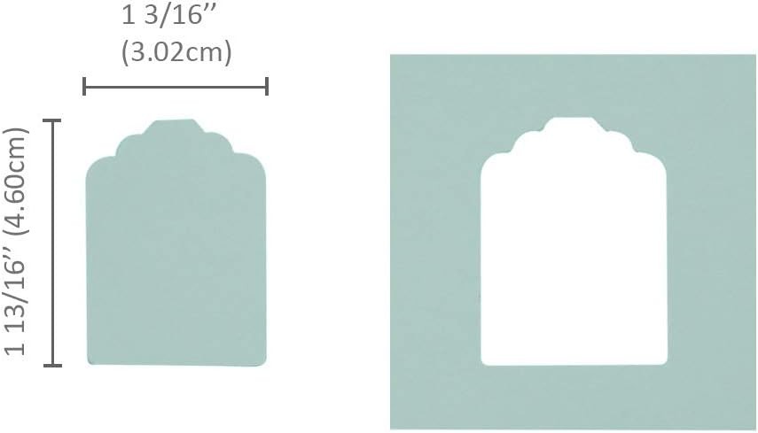 Bira 2 inch Price Tag Lever Action Craft Punch for Paper Crafting off-white 