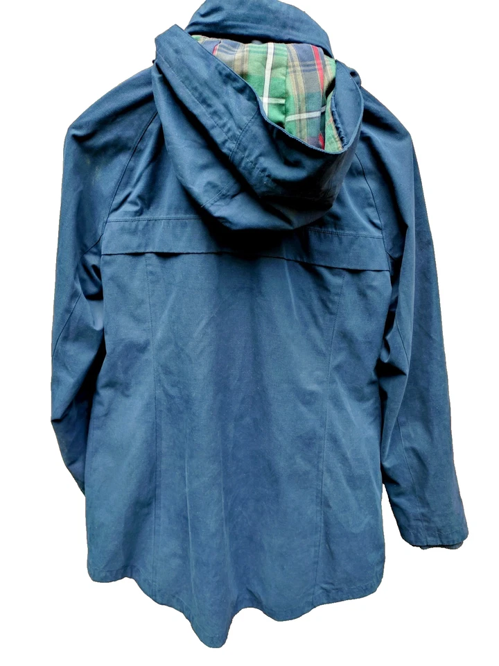 Pendleton Hooded Parka Rain Jacket | Navy Blue | Flannel Lining | Women's Size M - Bild 4 von 4