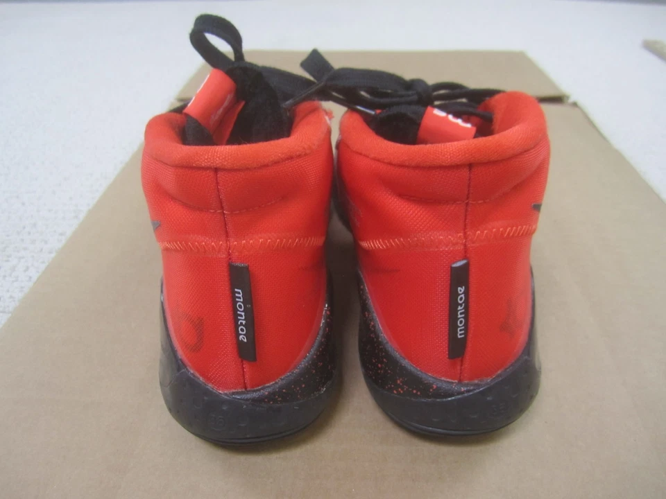 Nike Zoom Zapatos Niños 6 Naranja Negro Kevin Durant Tenis de Baloncesto Con Cordones Foto 3 de 4