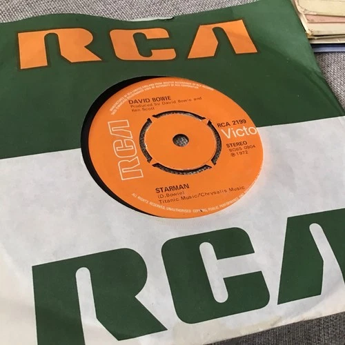 David Bowie Starman 7" Vinyl Single Record UK RCA Victor 1972