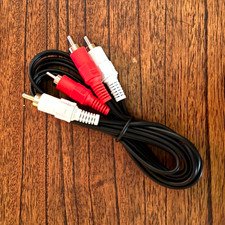 RCA 2 Male to RCA 2 Male Stereo Audio Cable 6 FT