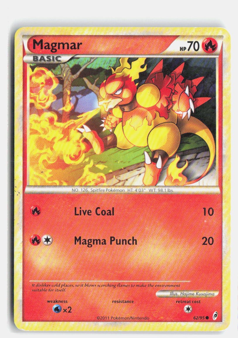 Pokemon TCG Magmar 62/95 Normal Call of Legends