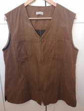 Kunstleder Braun Weste Damen Larissa 42 Polyester Reißverschluss