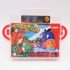 SNES Nintendo SUPER MARIO WORLD 2: YOSHI'S ISLAND - P1 GRADED 94 PAL NEW Sealed!