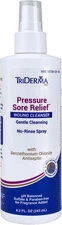 TriDerma Pressure Sore Relief Wound Cleanser Antibacterial Spray, Fsa eligible