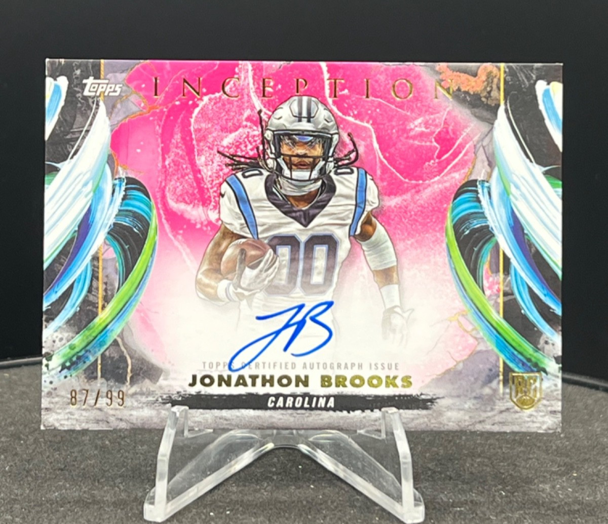 Jonathon Brooks Topps Inception Rookie Autograph Variations #RAVJB Magenta