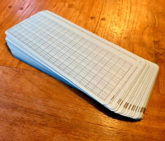 50 Lochkarten "Hummel Nagstadt Z9" 60er / 70er Jahre - "Unbenutzt" IBM AS400