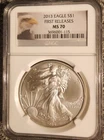 2013 AMERICAN SILVER EAGLE NGC MS70 FIRST RELEASES