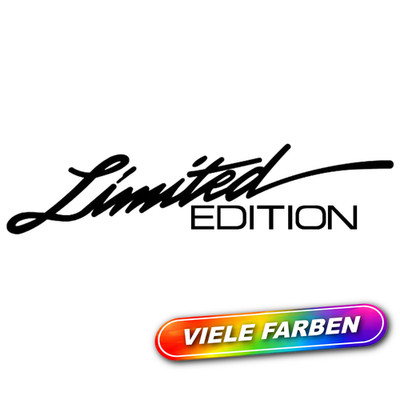 2x Limited Edition Aufkleber 15x3,5cm Auto, Sticker, Racing, Tuning, Farben