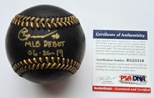 Tony Gonsolin Signed Auto Black OML Baseball Debut Inscription PSA COA Dodgers