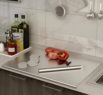 304 Stainless Steel Cutting Plate. Lipped Cutting Board. Large, Suitable for ...