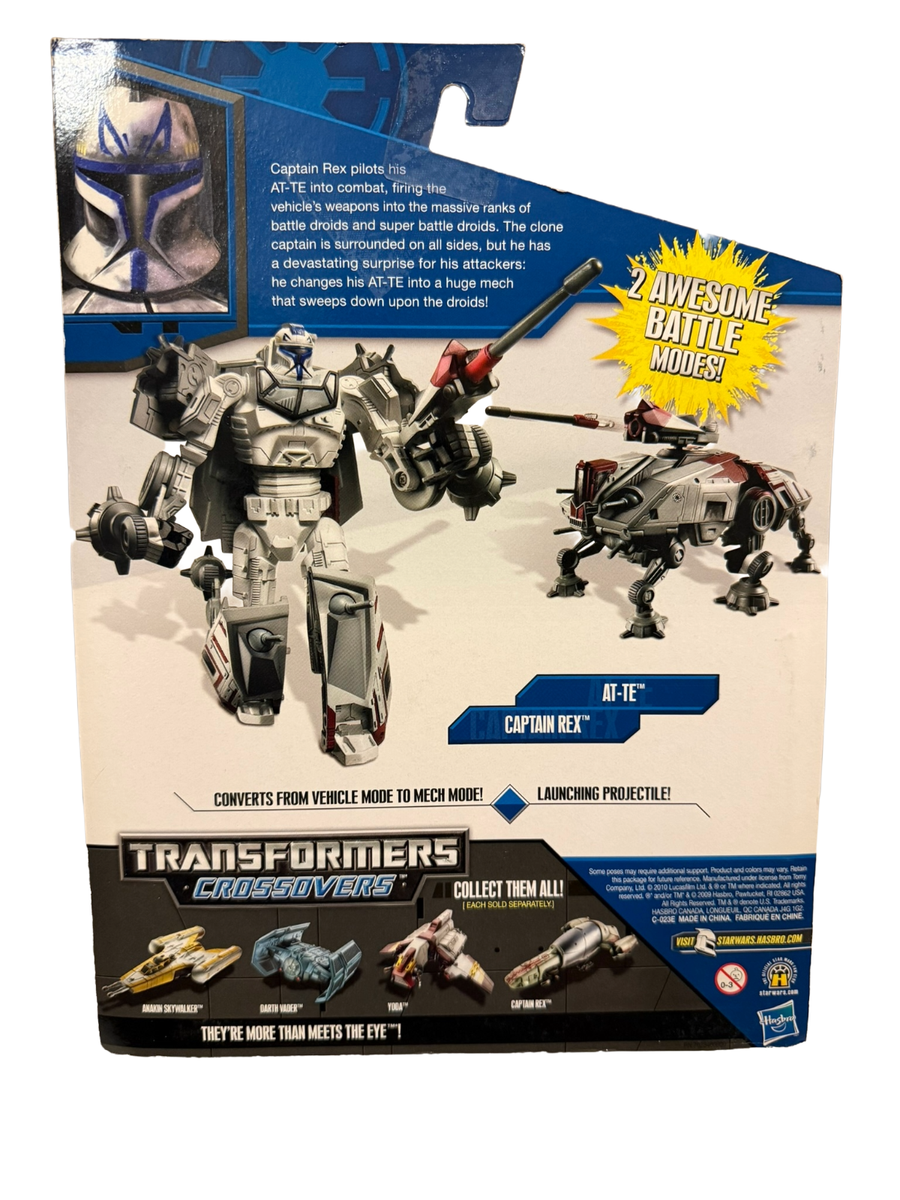 スター・ウォーズ　トランスフォーマーCAPTAIN REX to AT-TE Hasbro Transformers Crossovers Star Wars Captain Rex to AT-TE NEW