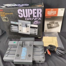 NEC PC Engine SuperGrafx PI-TG4 Console, w/ Pad, AV cable, Manual set, Working