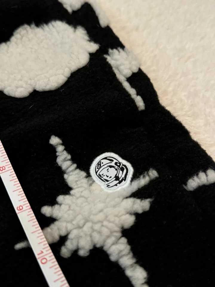 BILLIONAIRE BOYS CLUB GALAXY SHERPA POLAR PANTALONES CORTOS PARA HOMBRE MEDIANOS - RAROS - NEGROS/BLANCOS Foto 3 de 4