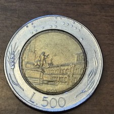1990 ITALY 500 LIRE   ***** FREE COMBINED SHIPPING****