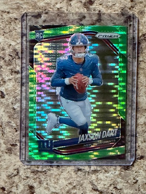 #ad #ad Jaxson Dart 2025 Prizm Green Pulsar Rookie 332 New York Giants $80.00