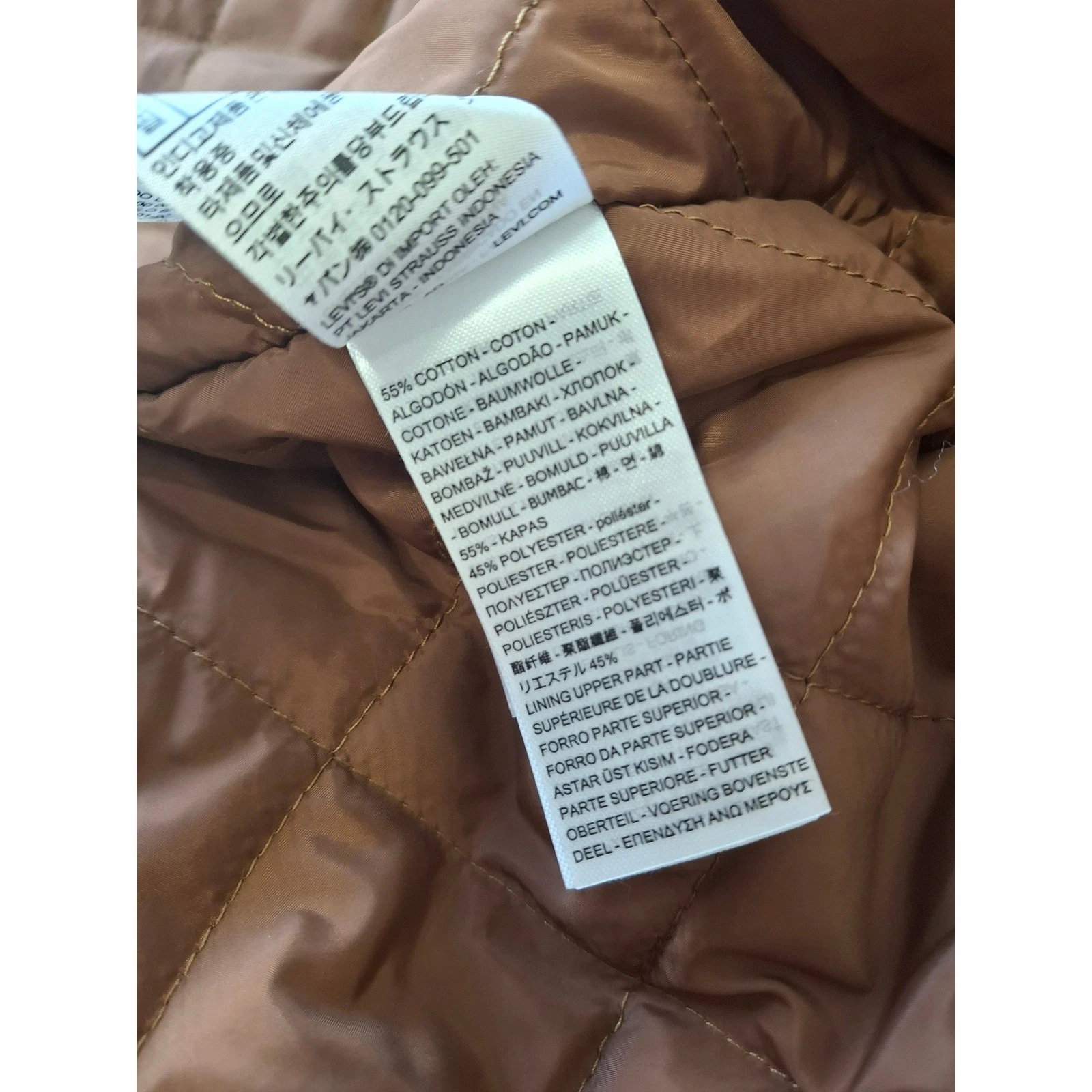 NEW Levis Strauss Harrison Parka Jacket (Wild Road Brown) XXL - product detail image 15